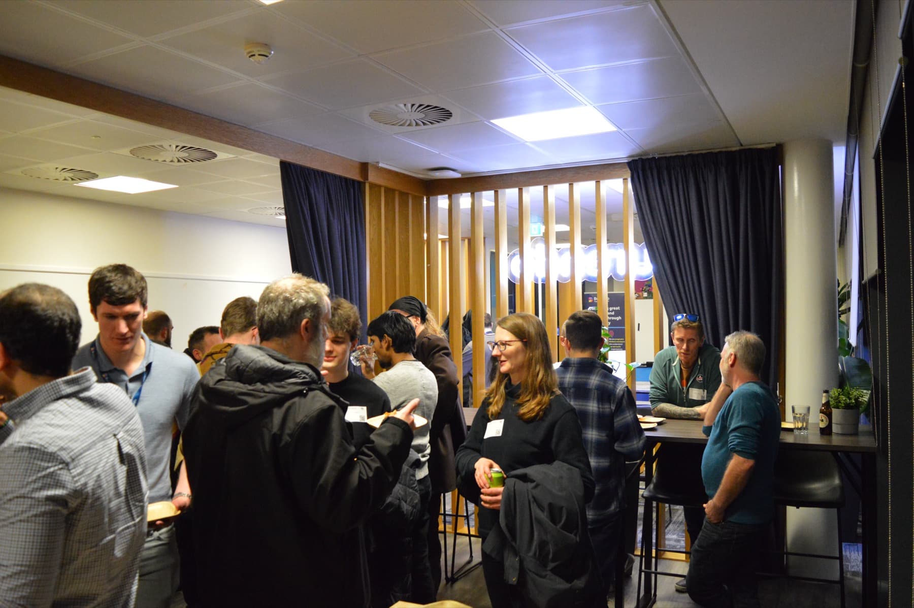 Attendees networking before the talks at Yorkshire DevOps
